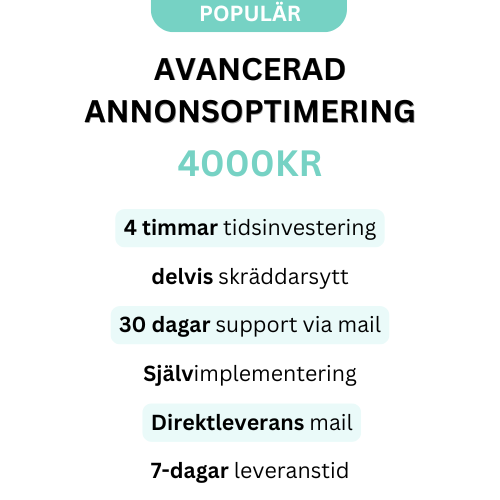 Annonsoptimering